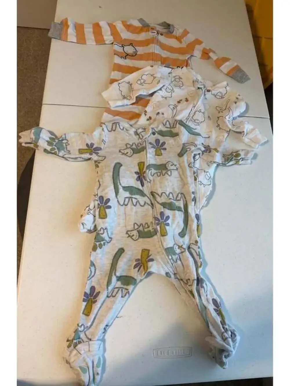 Lot of 3 Baby Footed Sleepers